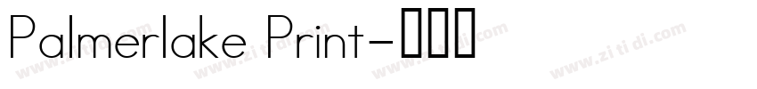 Palmerlake Print字体转换
